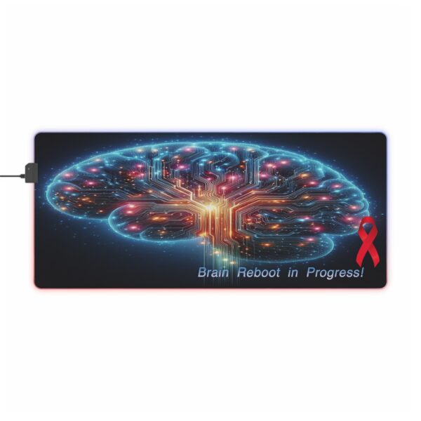 Stroke Survivor Funny LED Gaming Deskmat (FREE SHIPPING!)