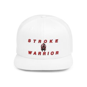 Stroke Warrior Flat- Bill- Snapback -Cap – Wear Your -Strength -with- Pride