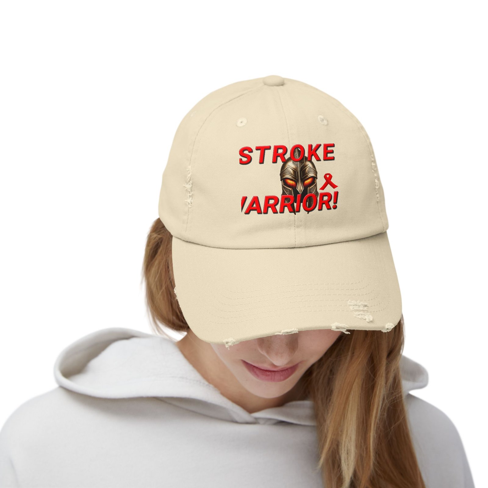 Stroke-Survivor-Stroke-Warrior-Unisex- Distressed Cap - Image 4