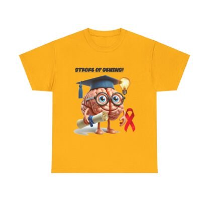 gifts-for-Stroke-survivors-stroke-of-genius-Unisex- Heavy- Cotton- Tee - Image 13