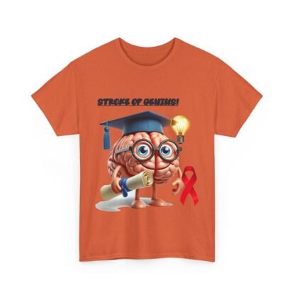 gifts-for-Stroke-survivors-stroke-of-genius-Unisex- Heavy- Cotton- Tee - Image 23