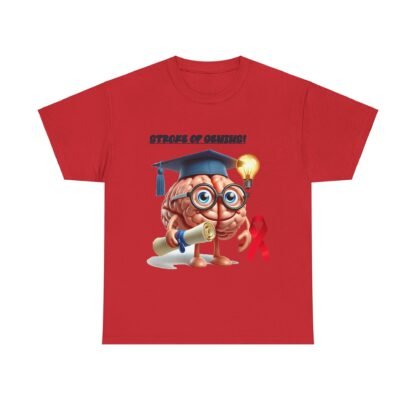 gifts-for-Stroke-survivors-stroke-of-genius-Unisex- Heavy- Cotton- Tee - Image 49