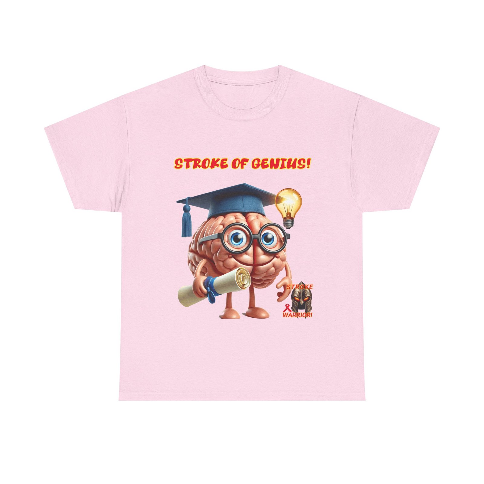 Stroke- survivor- stroke- of- genius-Unisex- Heavy- Cotton- Tee - Image 37